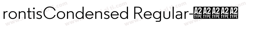 rontisCondensed Regular字体转换